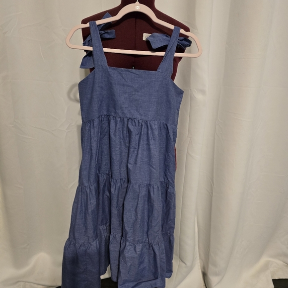 Womens Quiz Denim Tiered Dress. Size 4 - Picture 1 of 5